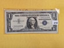 Three STAR Replacement One Dollar Silver Certificates