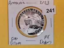 2023 GEM Proof Deep Cameo Armenia silver 500 dram