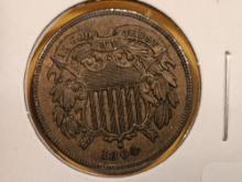Nice 1864 Two Cent piece