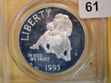 PCGS 1995-S Proof 68 Deep Cameo Commemorative Silver Dollar
