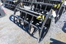 2024 MID-STATE 68'' E-SERIES RAKE ROOT GRAPPLE SKID STEER ATTACHMENT