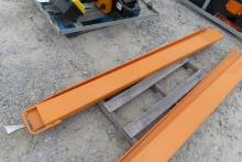 2024 WOLVERINE EX-66-84L PALLET FORKS EXTENSIONS