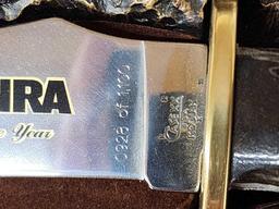 2006 Friends Of NRA Knife Of The Year With Buffalo Sculpture