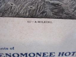 NOS Menomonee Hotel 1901 Advertising Calendar