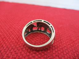 Sterling Silver Artisan Crafted Elephant Estate Ring