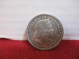 1893 World's Columbian Expedition Half Dollar Silver Coin