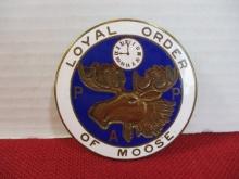 Loyal Order of the Moose Enamel Badge