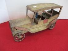 1910's (Appears to be Dayton Toys) Tin Litho Passenger Truck w/ Driver