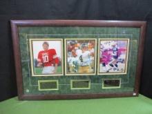 *Brett Favre "Through the Years" Autographed Framed Collage w/ COA's
