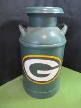 Green Bay Packer Themed Milk Can-A