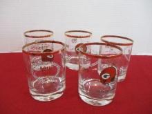 Green Bay Packers Schneider Trucking Advertising Glasses-set of 5