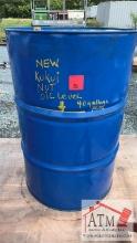 Metal Drum w/ 40 Gal of NEW Kukui Nut Oil