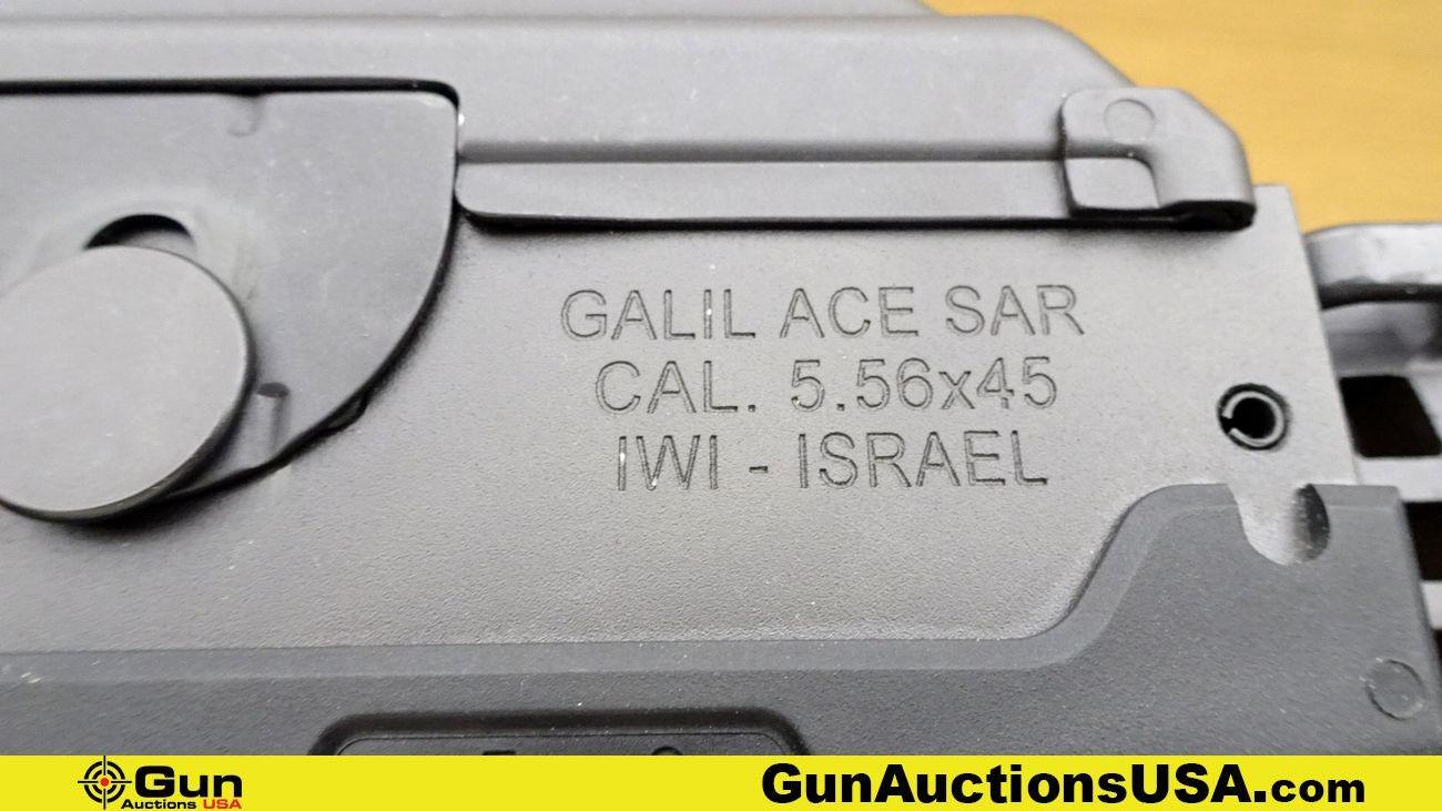 IWI-ISRAEL GALIL ACE SAR 5.56x45 GALIL ACE SAR Pistol. Excellent. 9" Barrel. Shiny Bore, Tight Actio