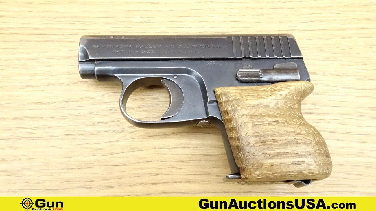 WAFFENFABRIK MAUSER OBERNDORF WTP 6.35 Pistol. Good Condition. 2.25" Barrel. Shiny Bore, Tight Actio