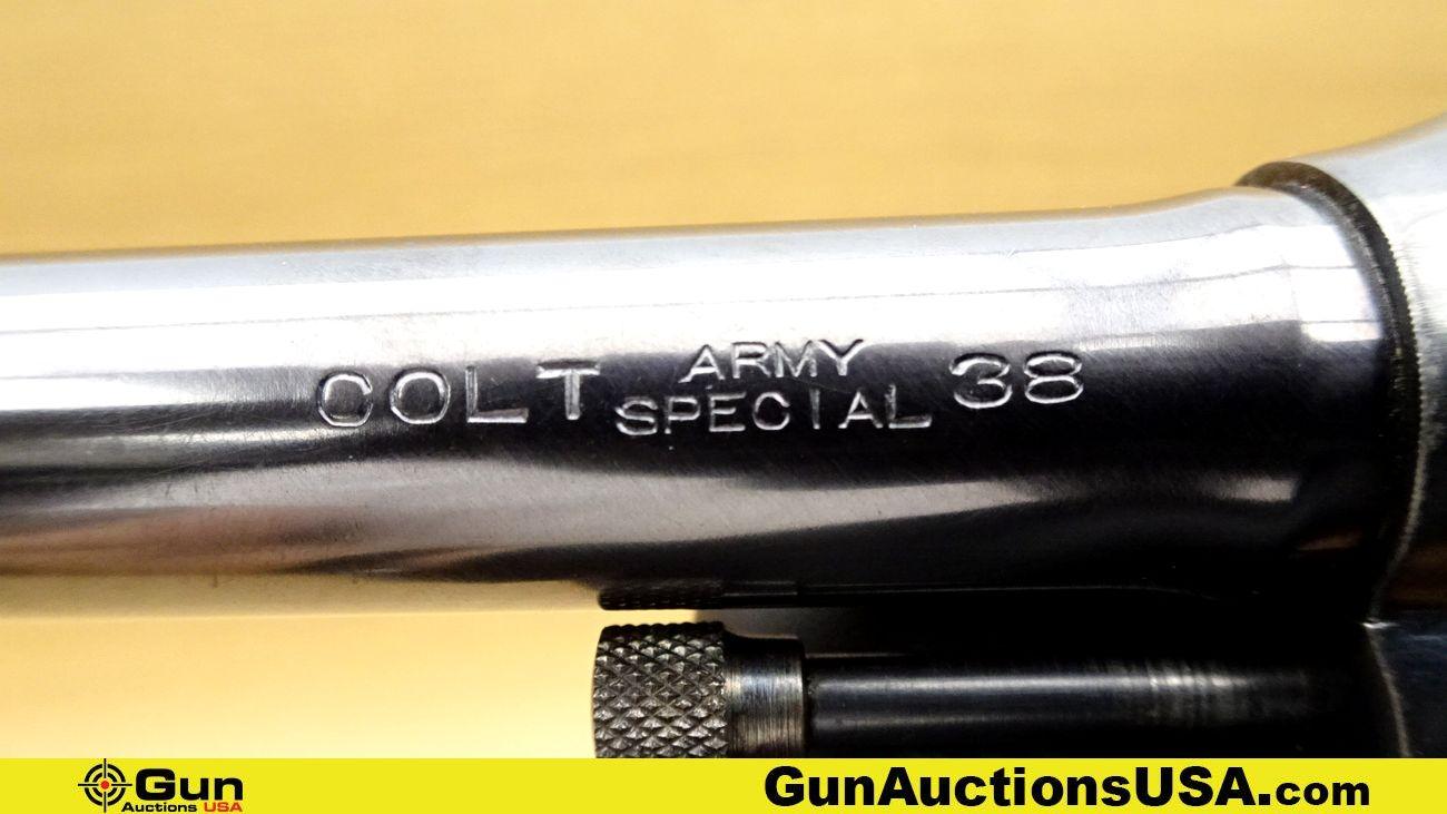 COLT ARMY SPECIAL .38 Cal. COLLECTOR'S Revolver. Very Good. 5" Barrel. Shiny Bore, Tight Action Manu