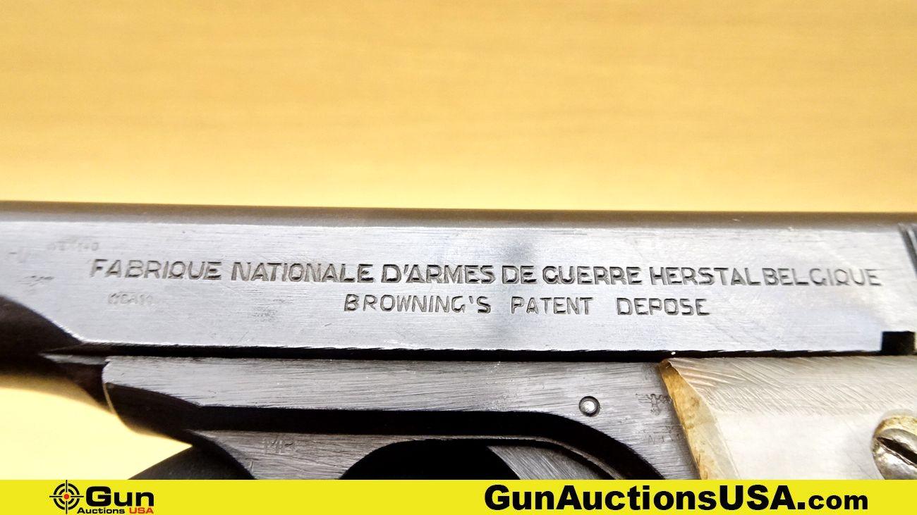 FABRIQUE NATIONALE D'ARMES DE GUERRE HERSTAL BELGIQUE M1910 .380 AUTO WAFFEN STAMPED Pistol. Good Co