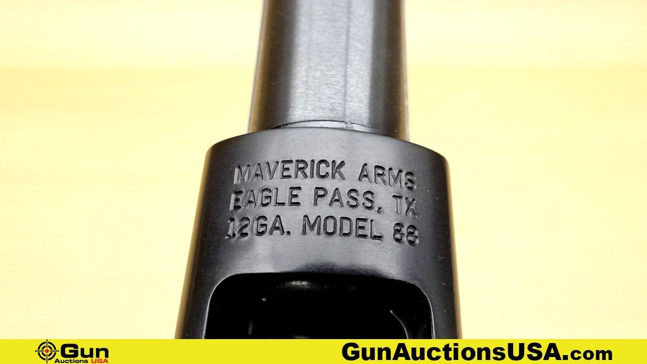 MAVERICK ARMS 88 12 ga. Shotgun. Very Good. 20 7/8" Barrel. Shiny Bore, Tight Action Pump Action Fea