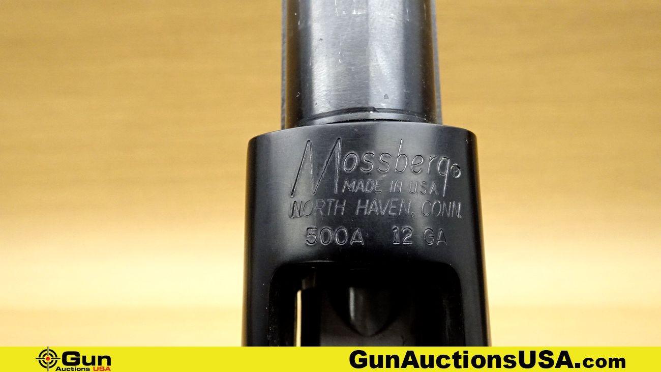 Mossberg 500A 12 ga. Shotgun. Good Condition. 18.5" Barrel. Shiny Bore, Tight Action Pump Action Thi