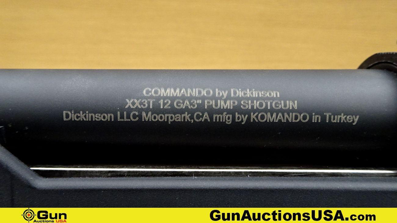 KOMANDO DICKINSON COMMANDO XX3T 12 ga. Shotgun. Excellent. 18.5" Barrel. Shiny Bore, Tight Action Pu
