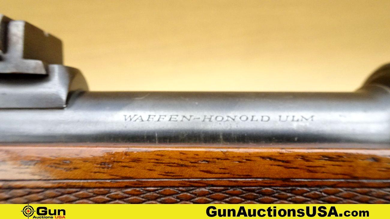 WAFFEN-HONOLD ULM 8MM MAUSER HUNTER Rifle. Good Condition. 22.5" Barrel. Shiny Bore, Tight Action Bo