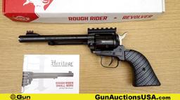 Heritage MFG Rough Rider 22LR THREADED BARREL Revolver. Very Good. 6.5" Barrel. Shiny Bore, Tight Ac