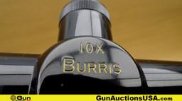 Burris Scope. Excellent. 10x36 mm, Tall Target Turrets, Lens Covers, Long Eye Relief, Matte Black &