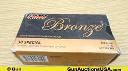 PMC & Federal. 45 ACP & 38 SPL. Ammo. Total Rds.- 300; 250 Rds.- 45 ACP, 50 Rds- 38 SPL.. (69699)