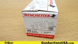 Winchester 45 ACP Ammo. 400 Rds. 45 ACP 230 Grain FMJ.. (70179)