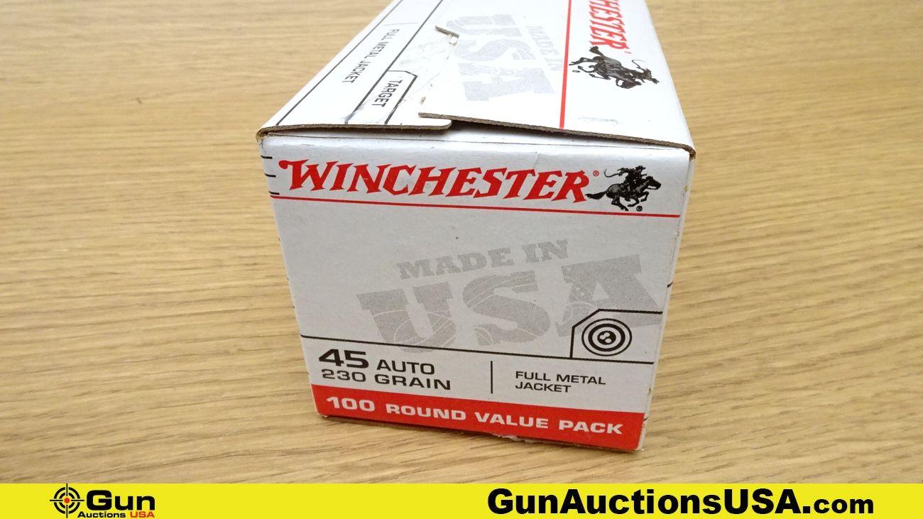 Winchester 45 ACP Ammo. 400 Rds. 45 ACP 230 Grain FMJ.. (70179)