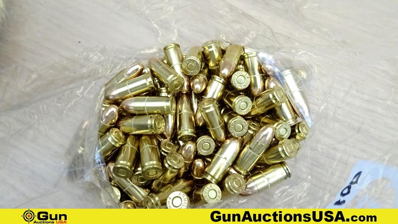 Federal and S&B. 9mm Ammo. Approx. 629 Total Rds. FMJ.. (70187)