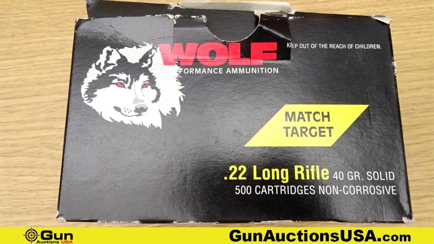 Federal, Wolf. .22LR Ammo. 3660 Rds. 27 Lbs. . (66712)