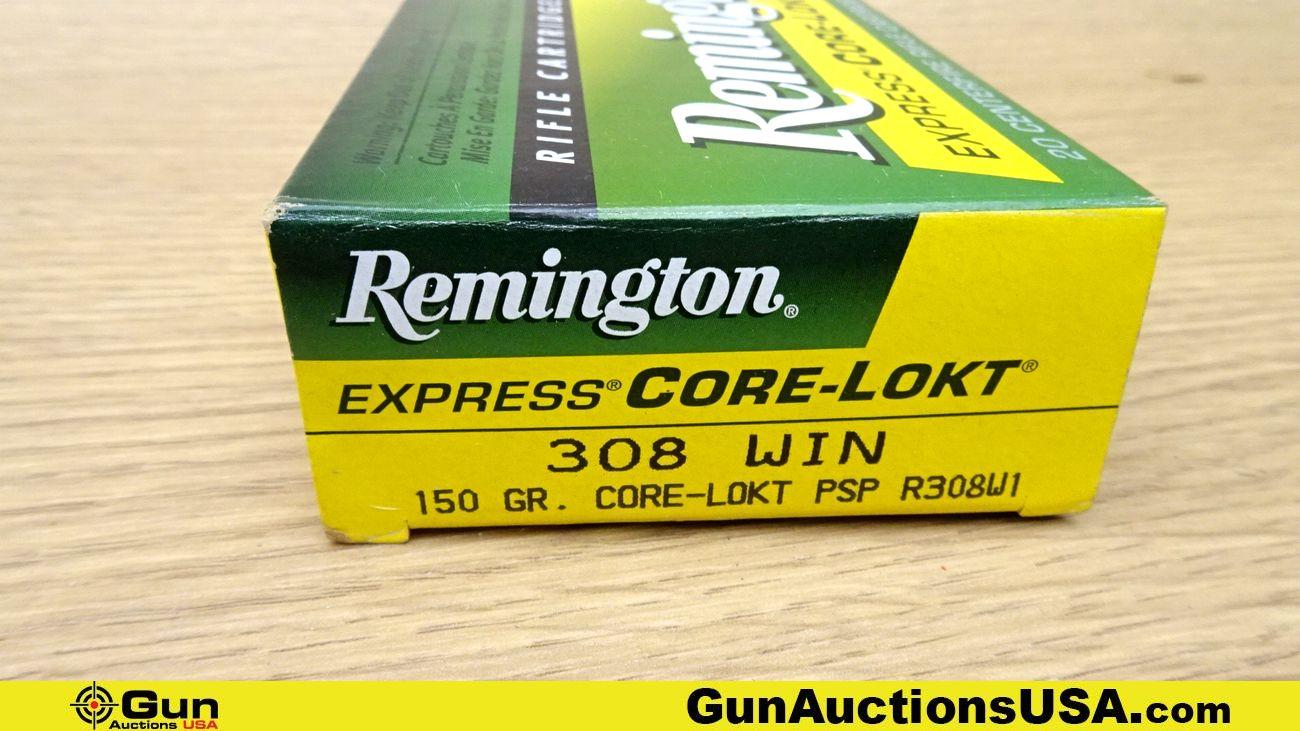 Remington, Frankford Arsenal, & Browning. 30-06, 308 WIN, & 300 WIN MAG. Ammo. 136 Total Rds; 76 Rds