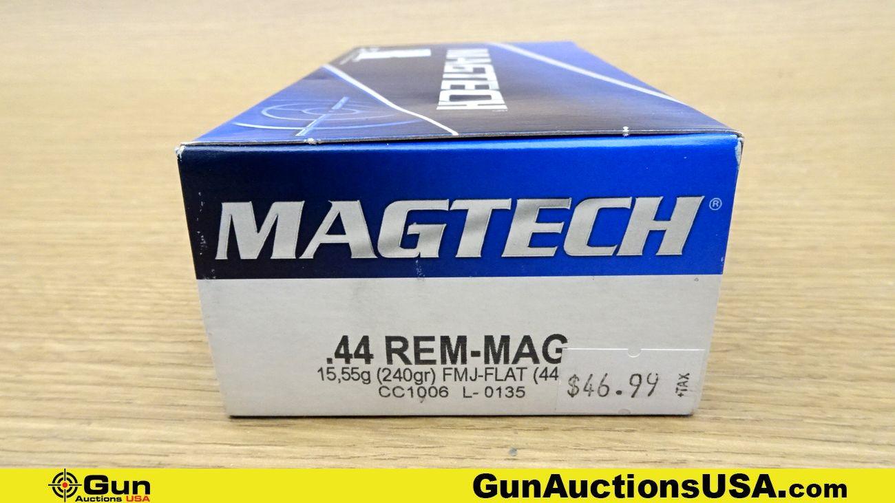 Magtech .44 REM MAG Ammo. 150 Rds. 240 Gr FMJ FLAT. . (70146)