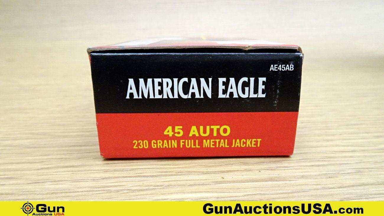 Winchester, Blazer, American Eagle, Etc. 45 AUTO Ammo. 743 Total Rds 45 AUTO 230 Grain FMJ. Includes