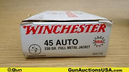 Winchester, Blazer, American Eagle, Etc. 45 AUTO Ammo. 743 Total Rds 45 AUTO 230 Grain FMJ. Includes