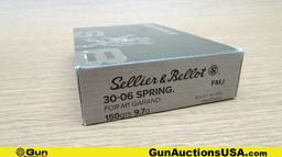 Sellier & Bellot .30.06 Ammo. 240 Rds.- 150 Gr FMJ, for the M1 Garand. 15lbs. . (69243)