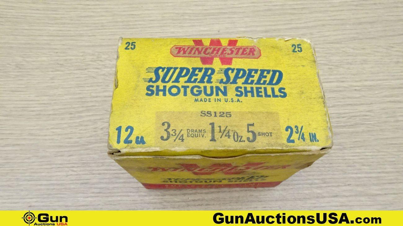 Winchester & Western 12 Ga. COLLECTOR'S Ammo. 212 Total Rds.; Vintage 12 Ga. 2.75" Ammo, Assorted..