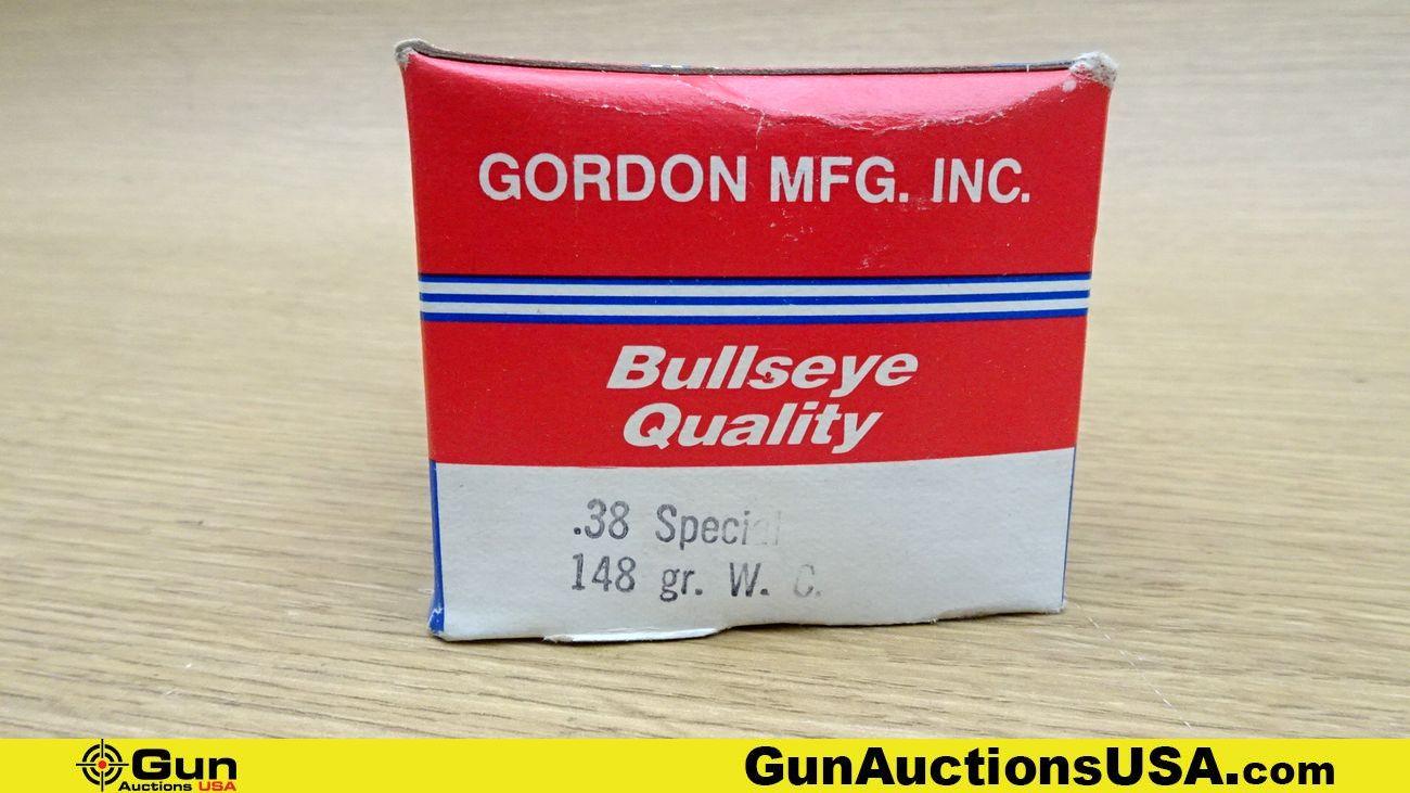 Bullseye, American Eagle, Etc. .45 ACP, .38 Special Ammo. 451 Rds; 250 Rds of Bulls Eye .45 ACP, 230