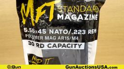 P- MAG, MFT 5.56/.223 Magazines. NEW. Lot of 8; 30 Rd Polymer AR 15 Magazines. . (70094)