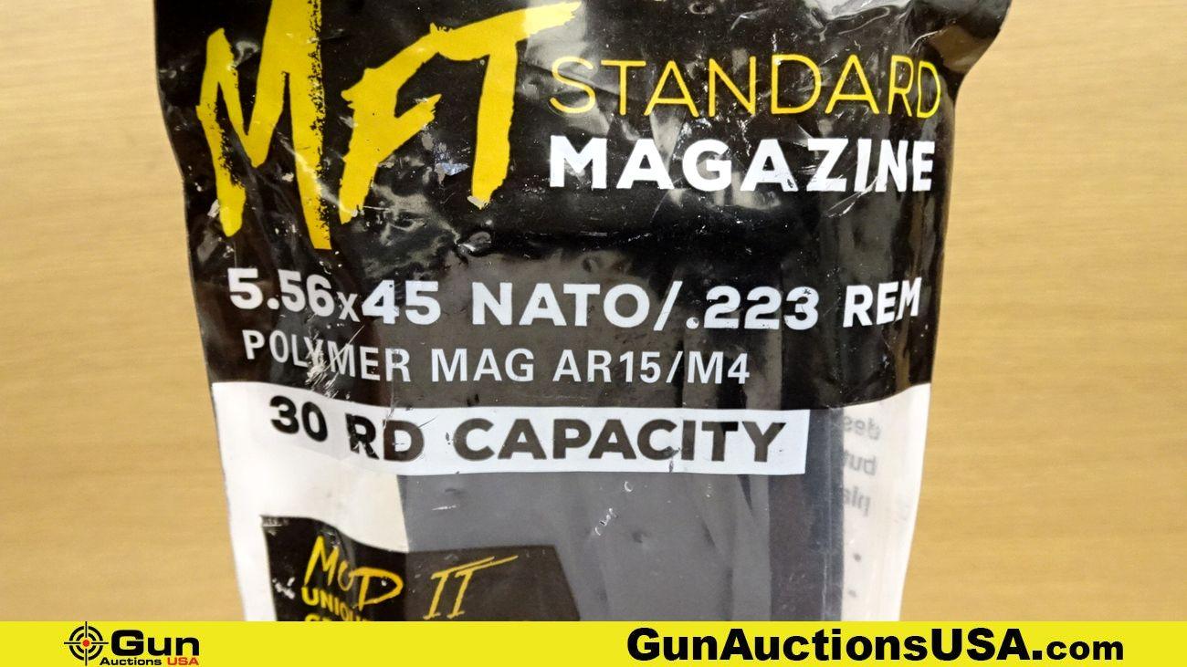 P- MAG, MFT 5.56/.223 Magazines. NEW. Lot of 8; 30 Rd Polymer AR 15 Magazines. . (70094)