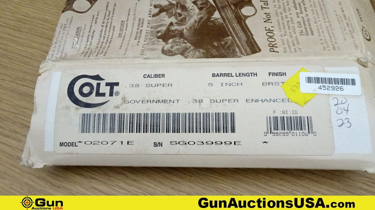 Colt Pistol Boxes. Lot of 9; Empty Original Colt Cardboard Pistol Boxes.. (68875)