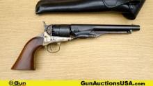 Italian .44 Revolver. Good Condition. 7 7/8" Barrel. CAP AND BALL Features a 6 Shot Cylinder, Case C