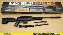 Black Ops Sniper Rifle .22 Pellet Pellet Rifle. Very Good. 18" Barrel. Break-Action This Tactical St