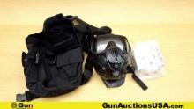 Avon 70501-125 C50 Gas Mask, Case. Very Good. Lot of 2- 1- Black Gas Mask, With 1 Black Case. . (712