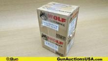 Wolf 9 mm Luger Ammo. 1000 Total Rds- 9mm Luger 115 Grain FMJ.. (71135) (GSCV99)