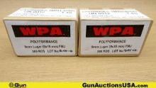 WPA 9mm Ammo. 1000 Rounds 9mm 115 Grain FMJ.. (71125) (GSCV98)