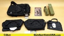 Bulldog, Glock, & Humvee. Bags & Accessories. Like New. Lot of 6; 2- Bulldog Range Bags, 1- Glock Wa