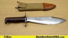 Springfield 1910 Bolo HISTORICAL Knife. Very Good. WWI U.S. Military Bolo Knife, Overall Length 15",