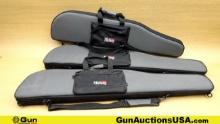 Midway Gun Cases. Very Good . Lot of 3- Black Padded Long Gun Cases. 1-44", 2-48". . (71248) (GSCF27