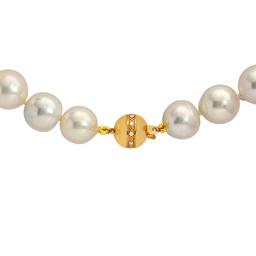 12-15.5mm Natural South Sea Pearl Necklace